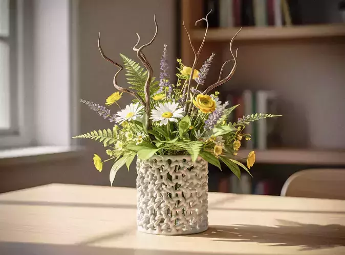 Tangle Weave Vase Holder 3D Printable 