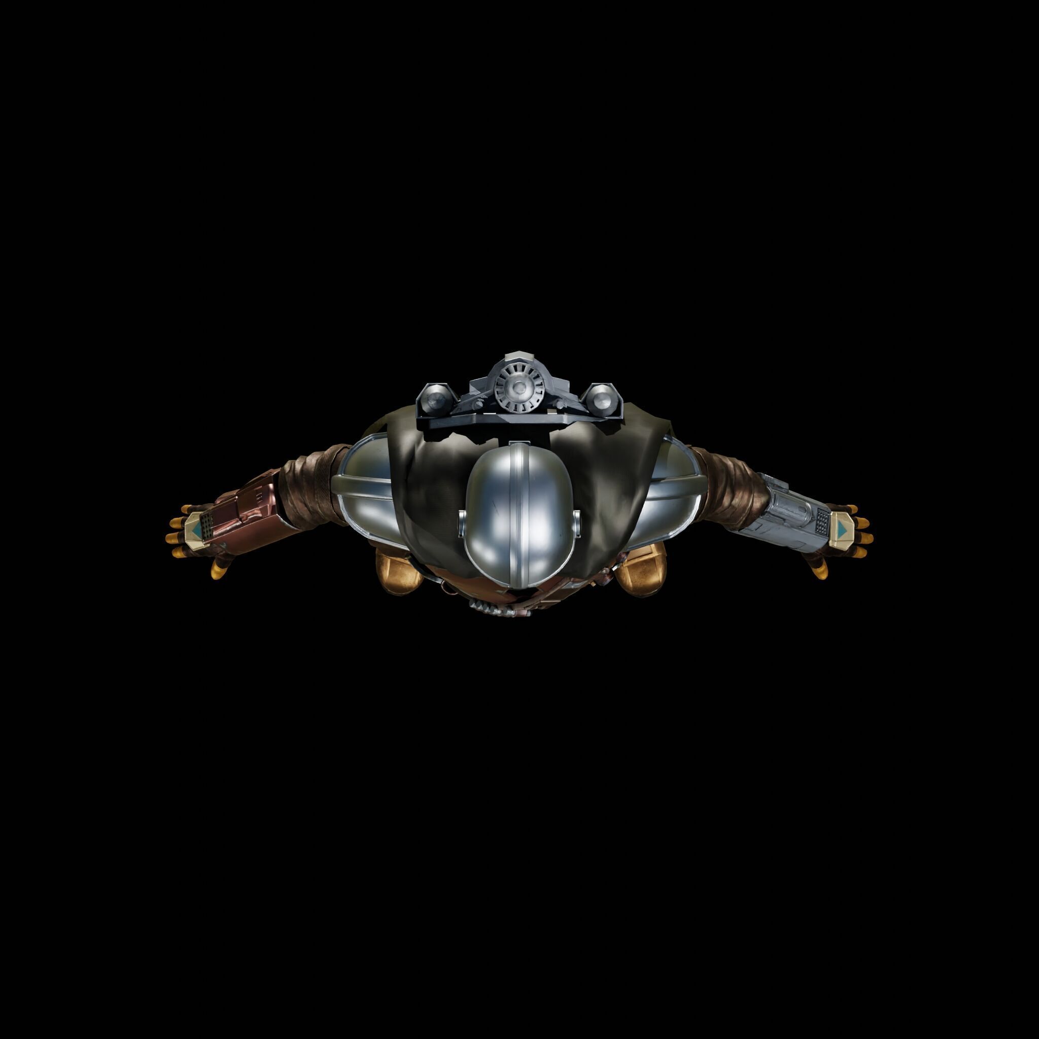 MANDALORIAN FULL COSPLAY with HELMET and JETPACK - FAN 3D PRINT 3D print model_38