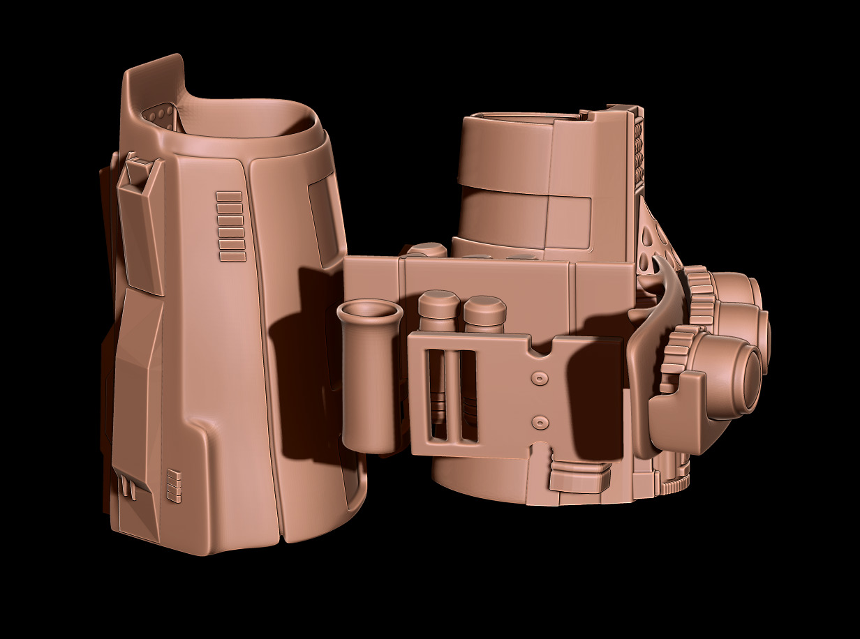 MANDALORIAN FULL COSPLAY with HELMET and JETPACK - FAN 3D PRINT 3D print model_5