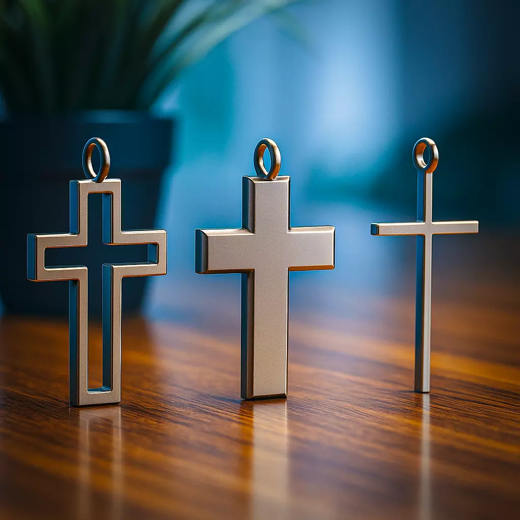 Cross Earring-Keychain-Pendant 3 Design Bundle 3D Printable  3D print model_0