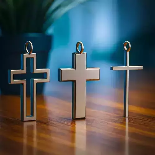 Cross Earring-Keychain-Pendant 3 Design Bundle 3D Printable  3D print model