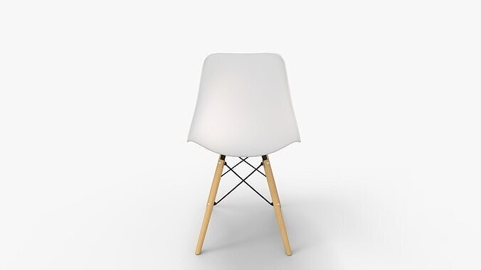 Eames Style Designer Dining Chair 3D model 4