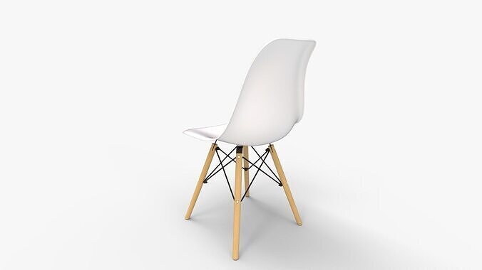 Eames Style Designer Dining Chair 3D model 5