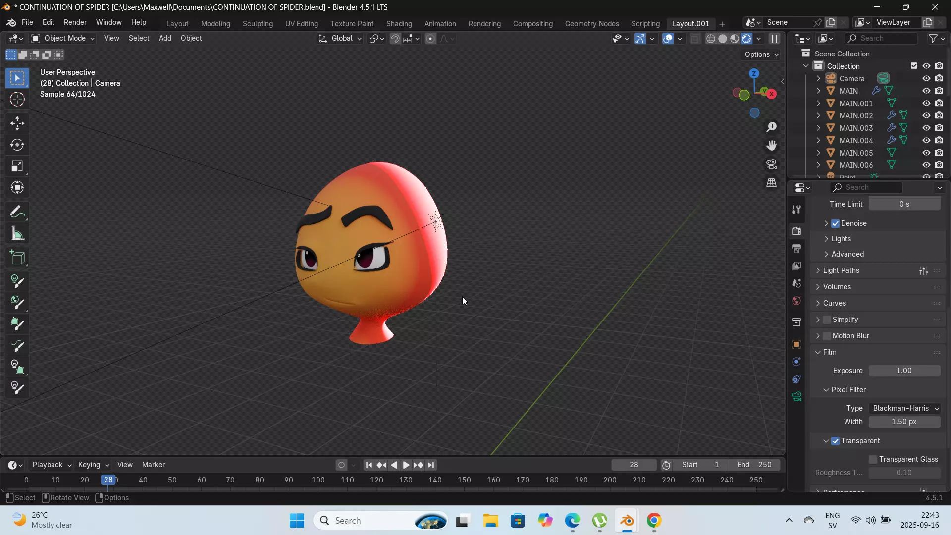 SPIDER UNFINISHED HEAD 3D model_3