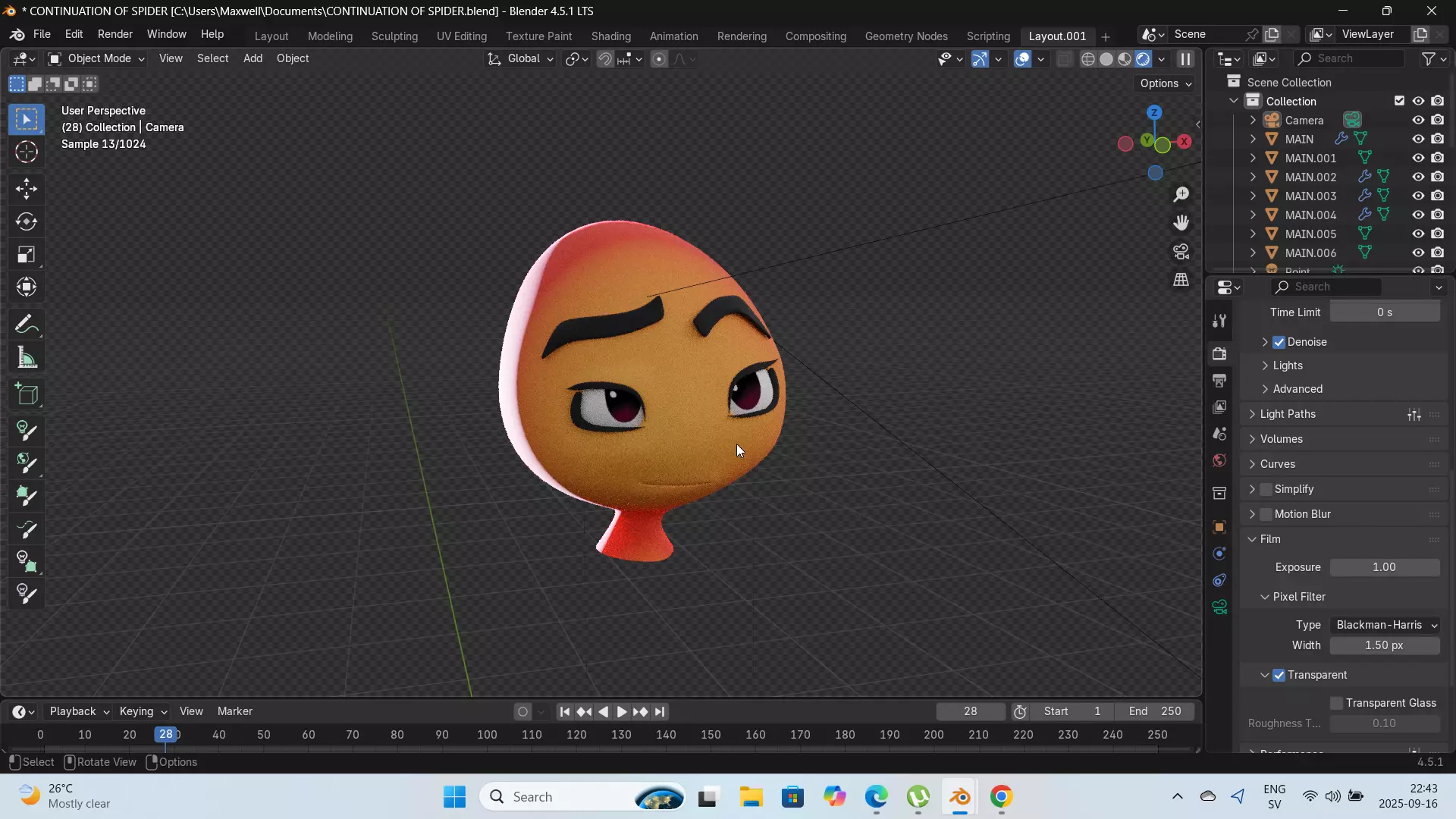 SPIDER UNFINISHED HEAD 3D model_4