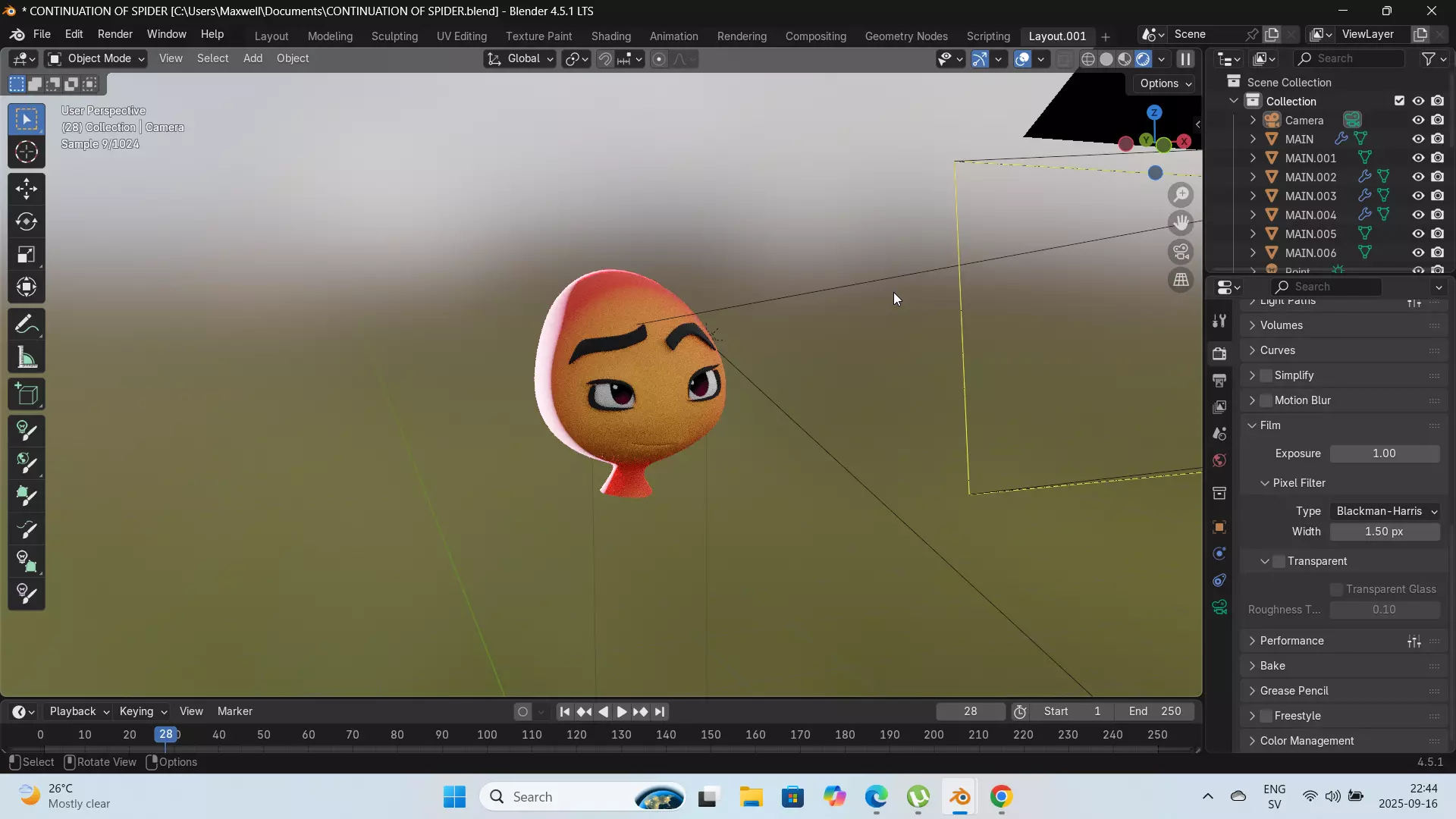 SPIDER UNFINISHED HEAD 3D model_9
