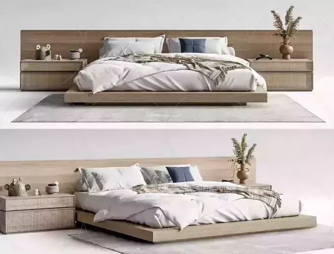 WABI SABI STYLE 3D Bed 0018
