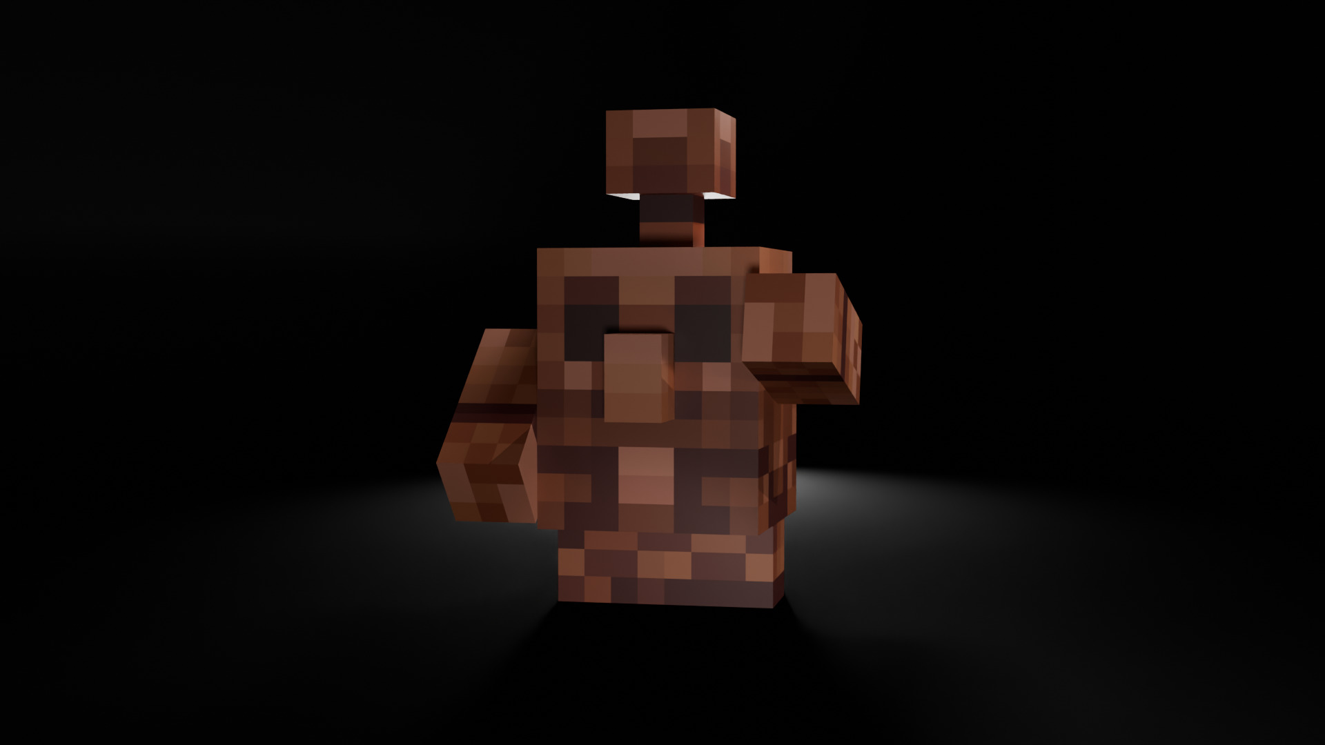 Copper Golem Animation Ready Low-poly 3D model_3