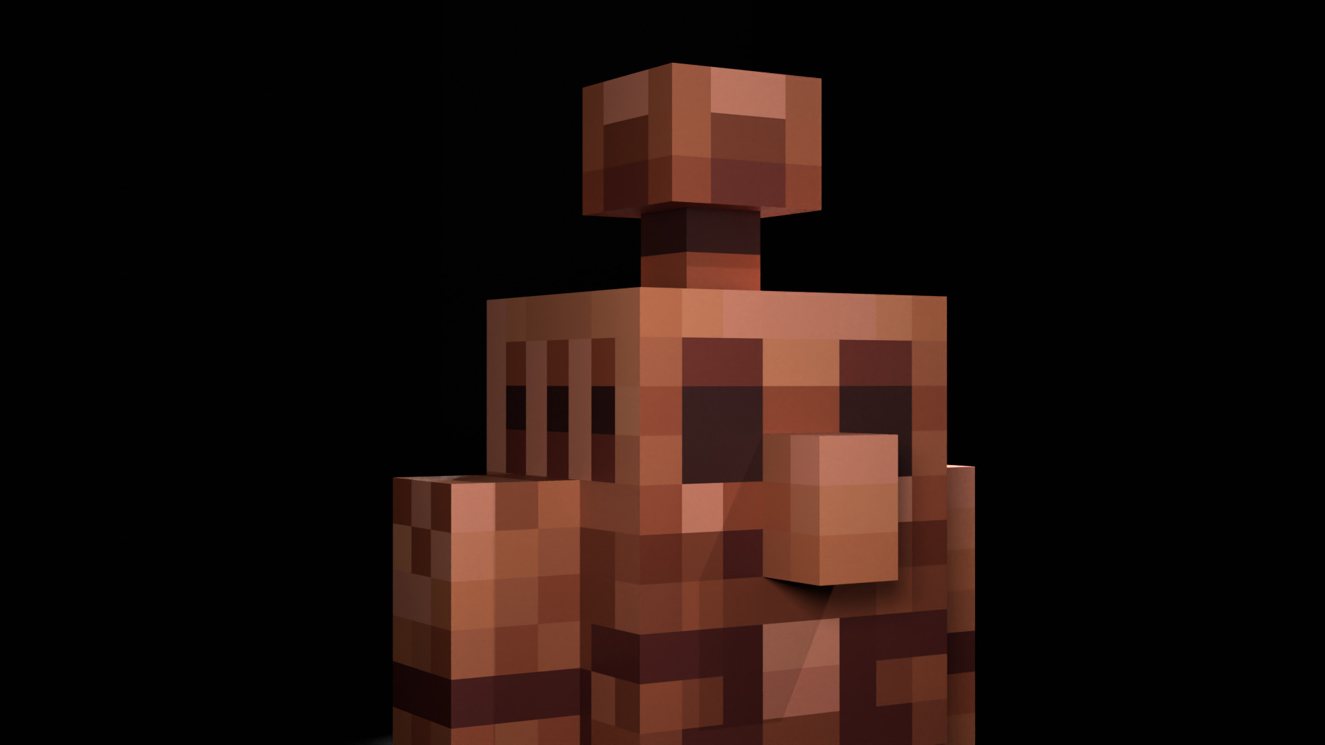 Copper Golem Animation Ready Low-poly 3D model_1