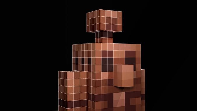 Copper Golem Animation Ready Low-poly 3D model