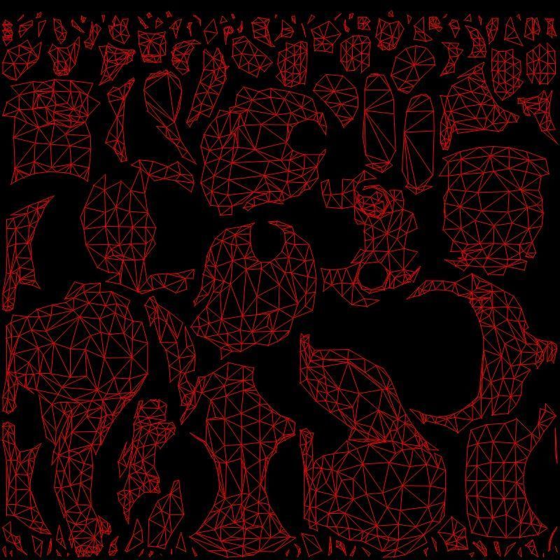 Panda low poly Low-poly 3D model_7