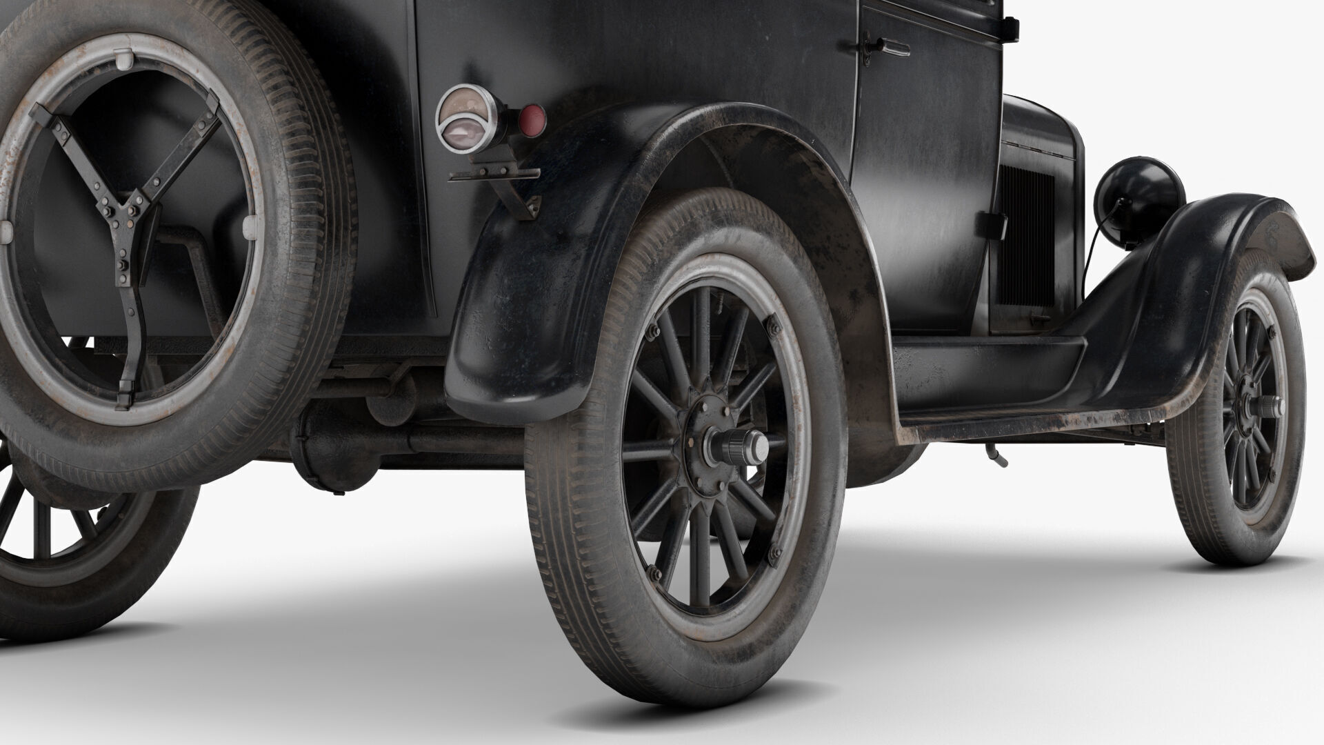 Ford Model T Low-poly 3D model_7