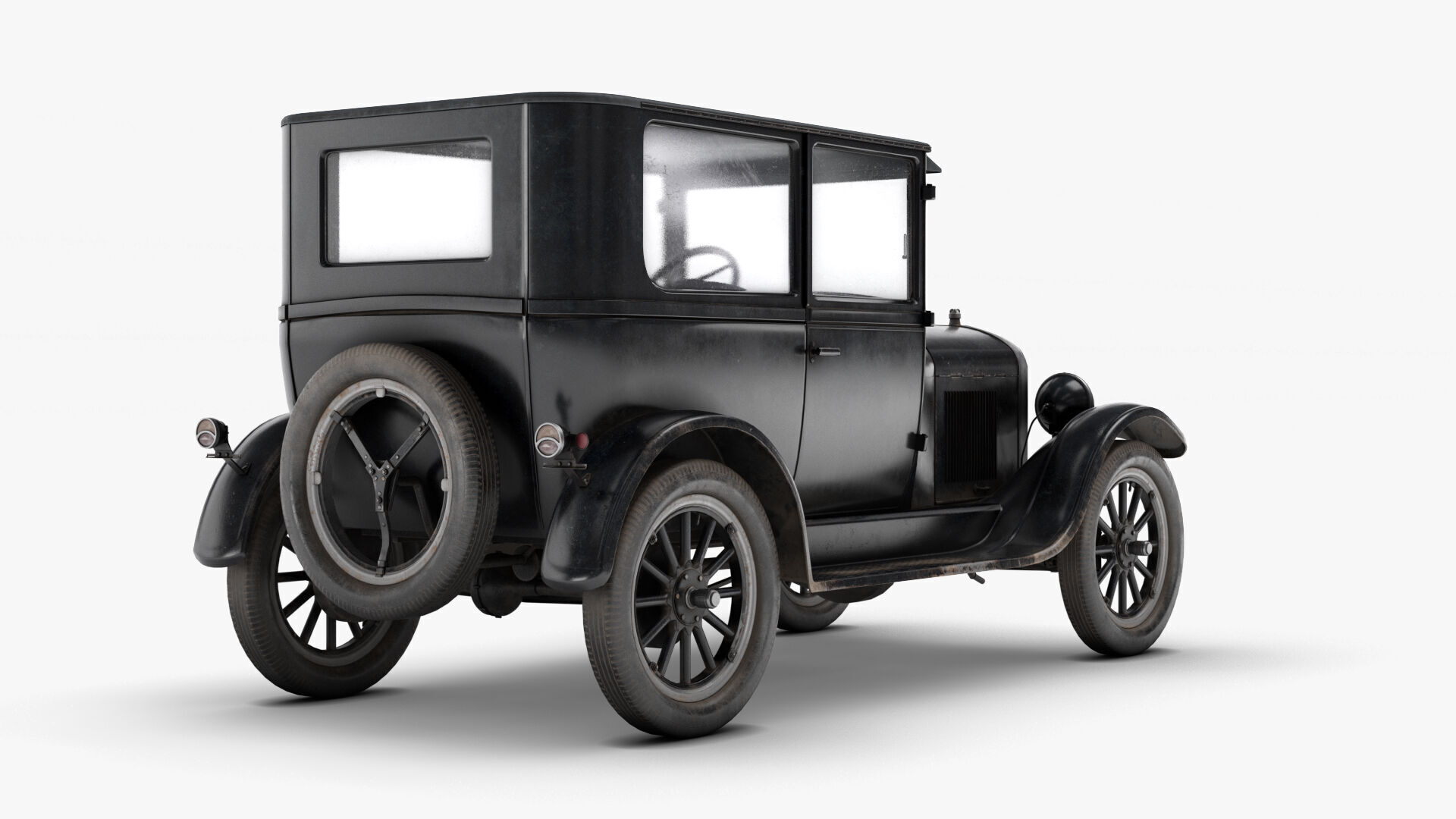Ford Model T Low-poly 3D model_2