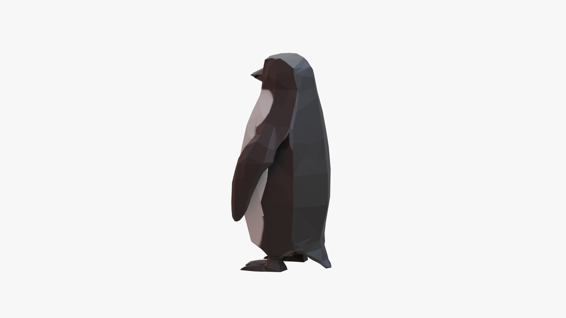 Penguin low poly Low-poly 3D model_5