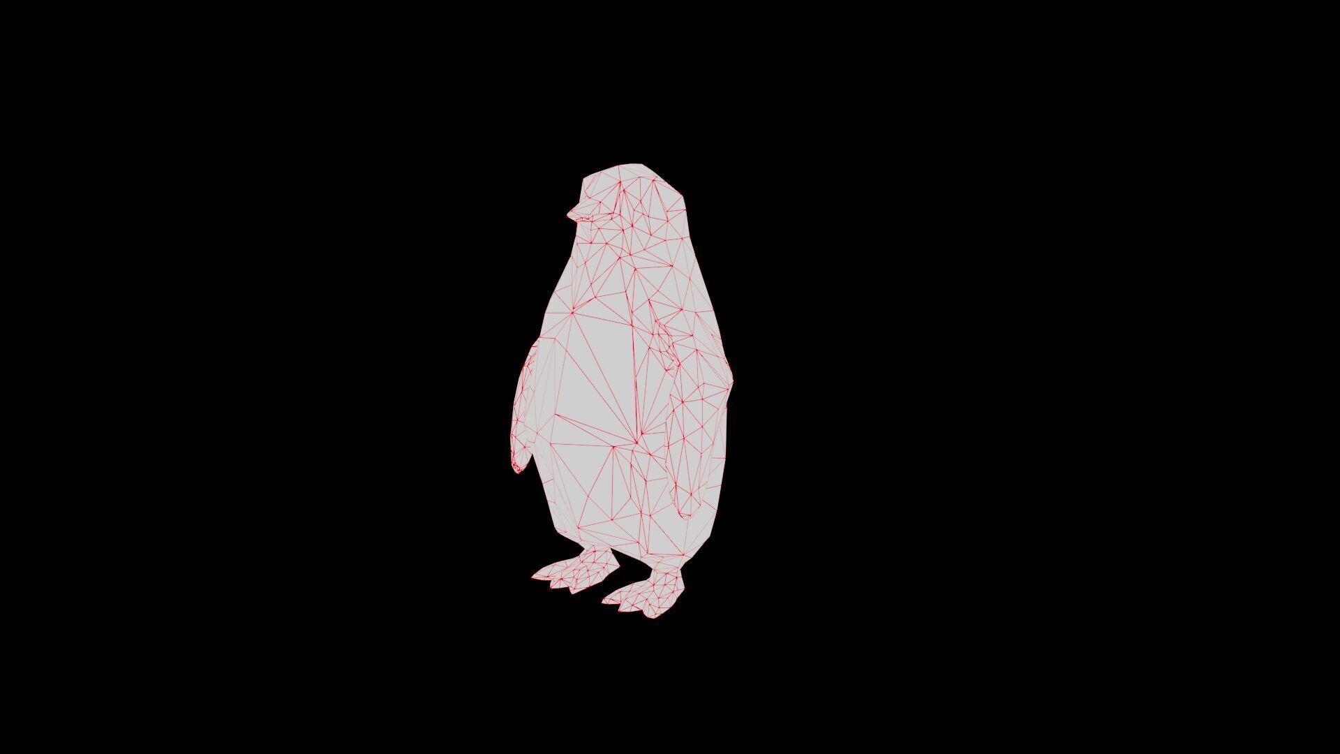 Penguin low poly Low-poly 3D model_6