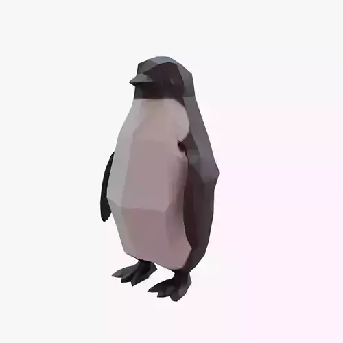 Penguin low poly Low-poly 3D model