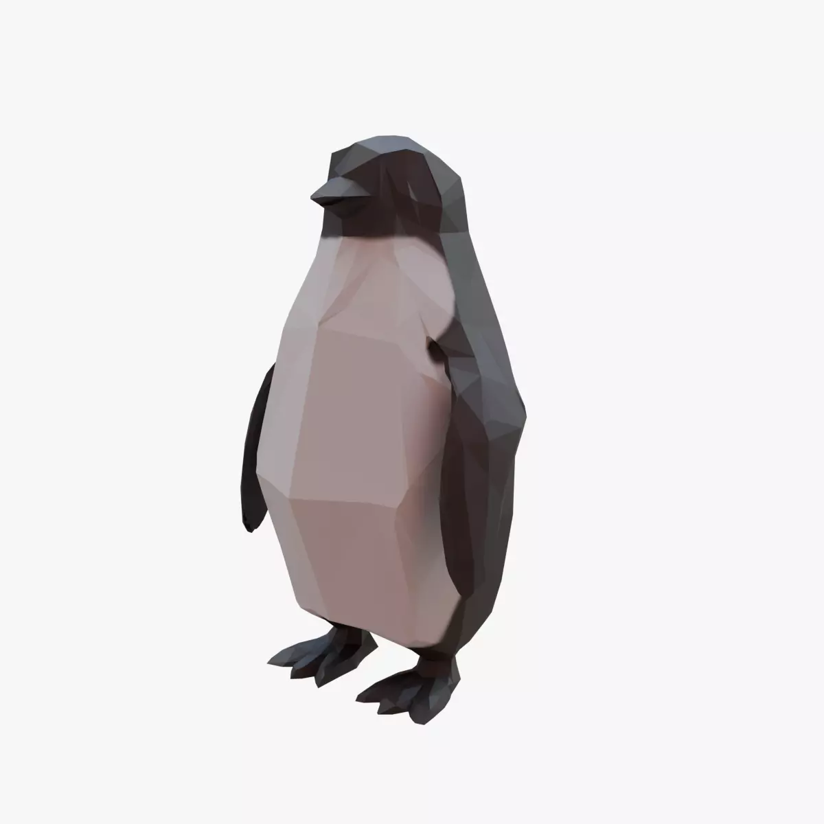 Penguin low poly Low-poly 3D model_0