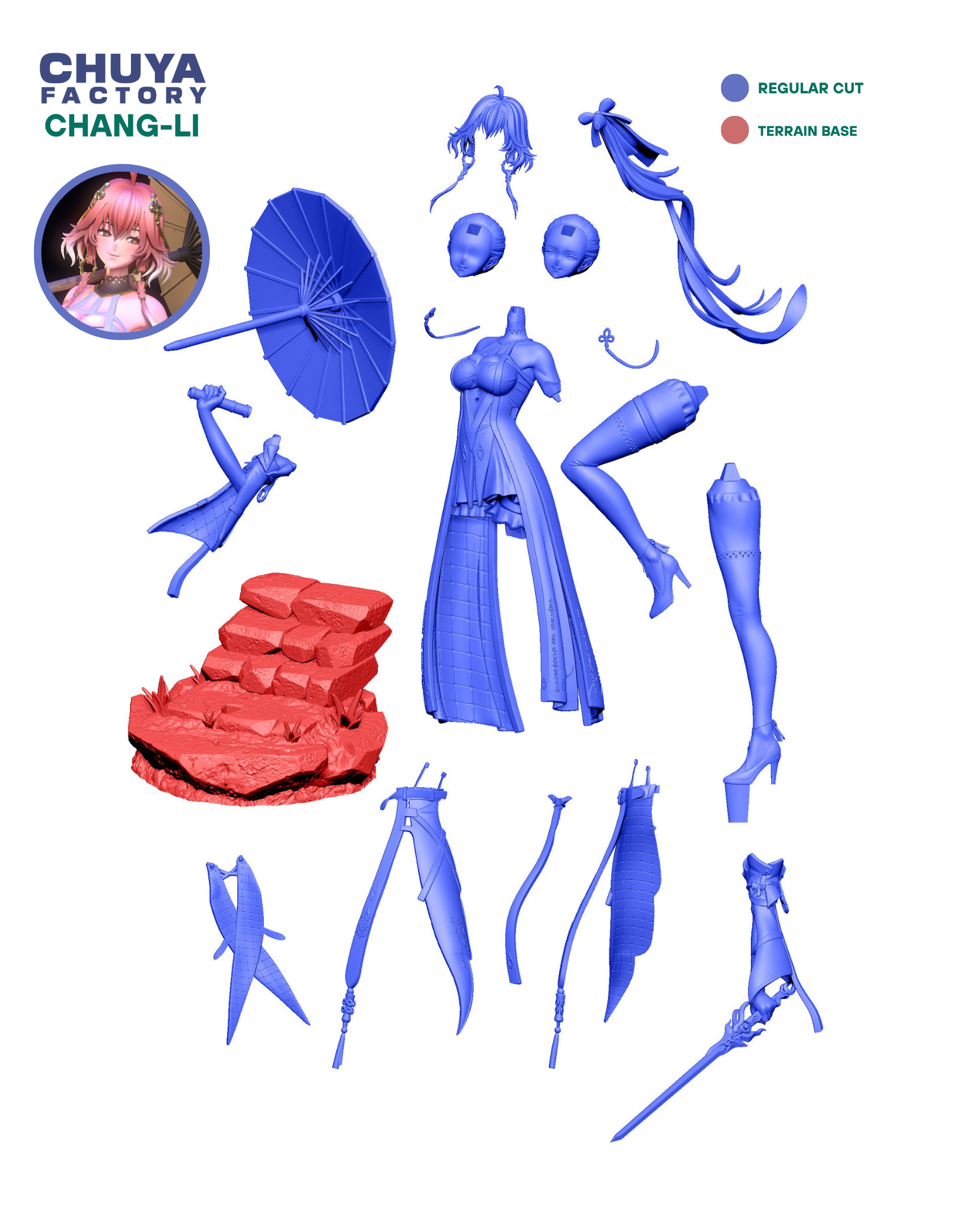 Chang-Li -  The Crimson Veil 3D print model_1