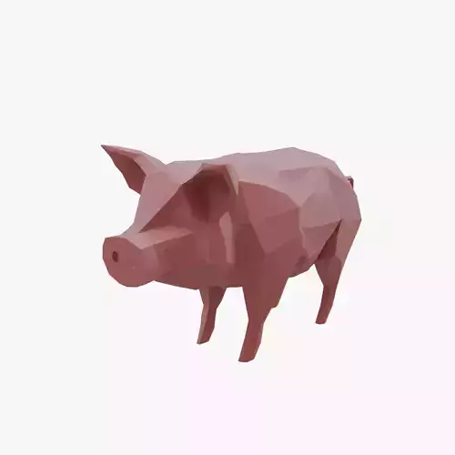 Pig low poly