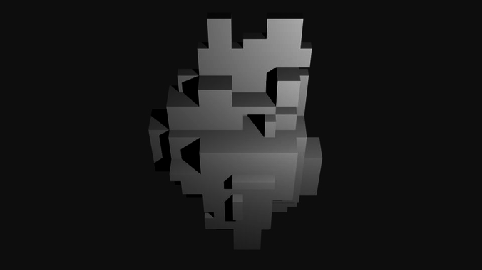 Voxel Wall Hanging No 1 3D print model