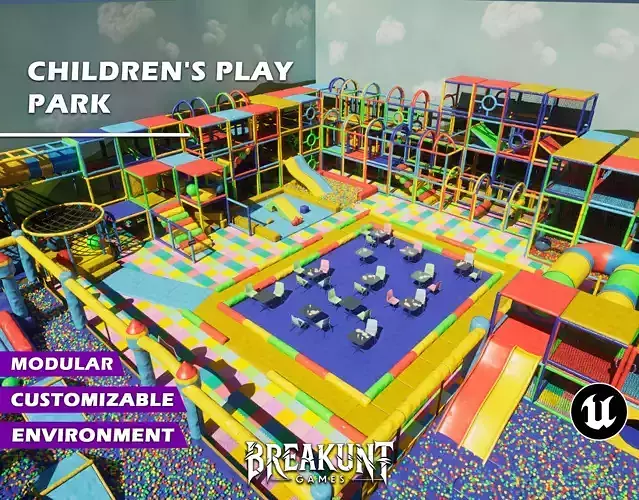 Childrens Play Park Modular - Unreal Engine 5 