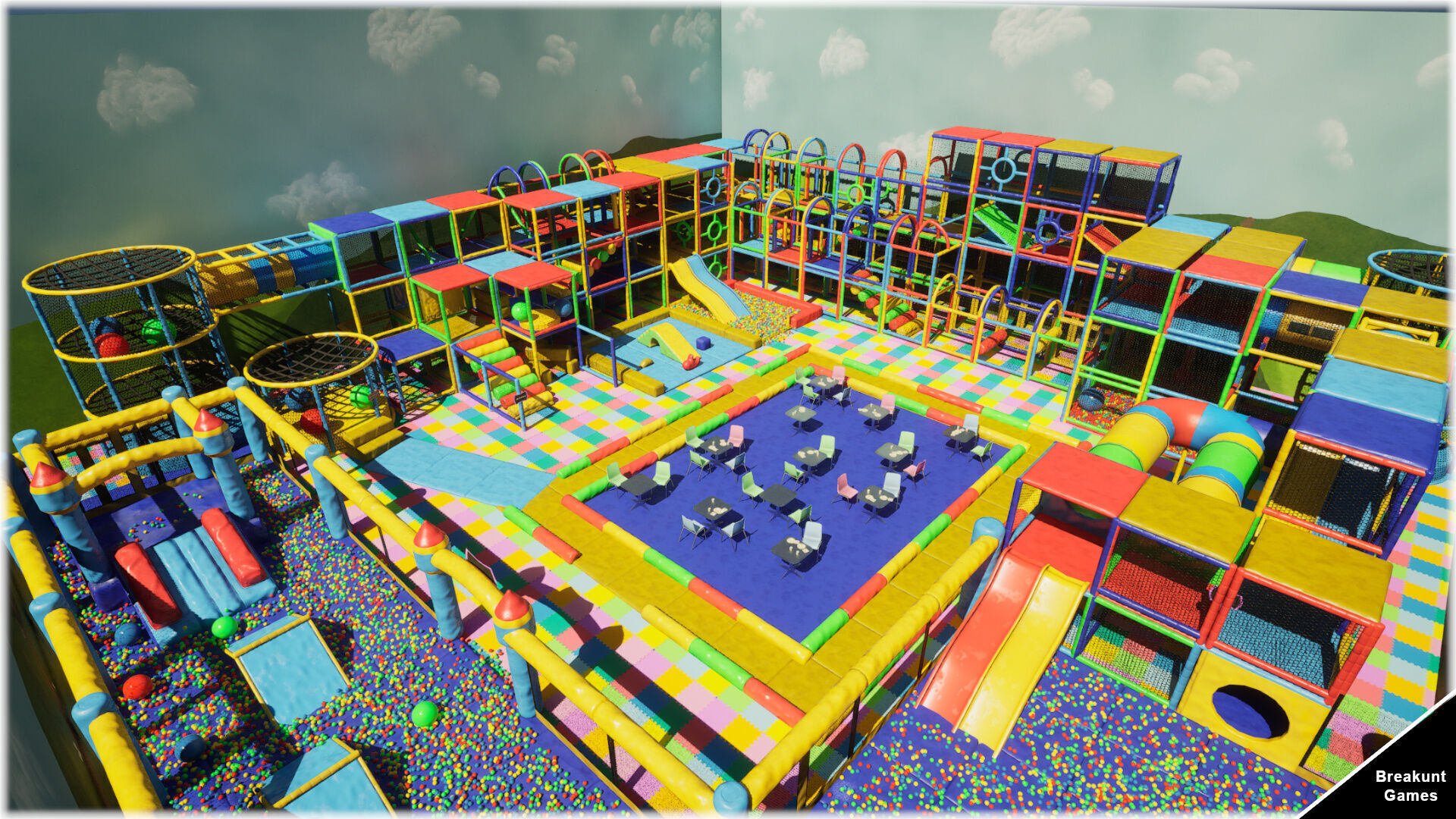 Childrens Play Park Modular - Unreal Engine 5 Low-poly 3D model_21