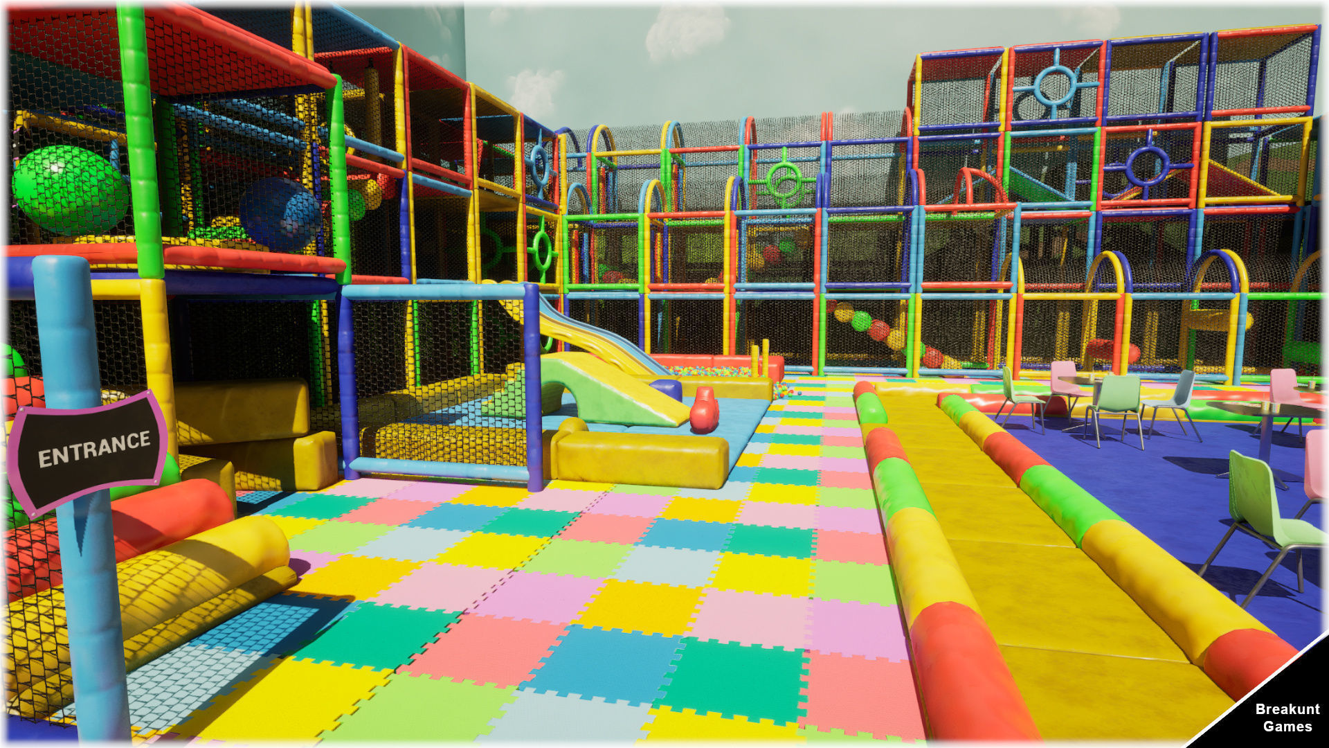 Childrens Play Park Modular - Unreal Engine 5 Low-poly 3D model_5
