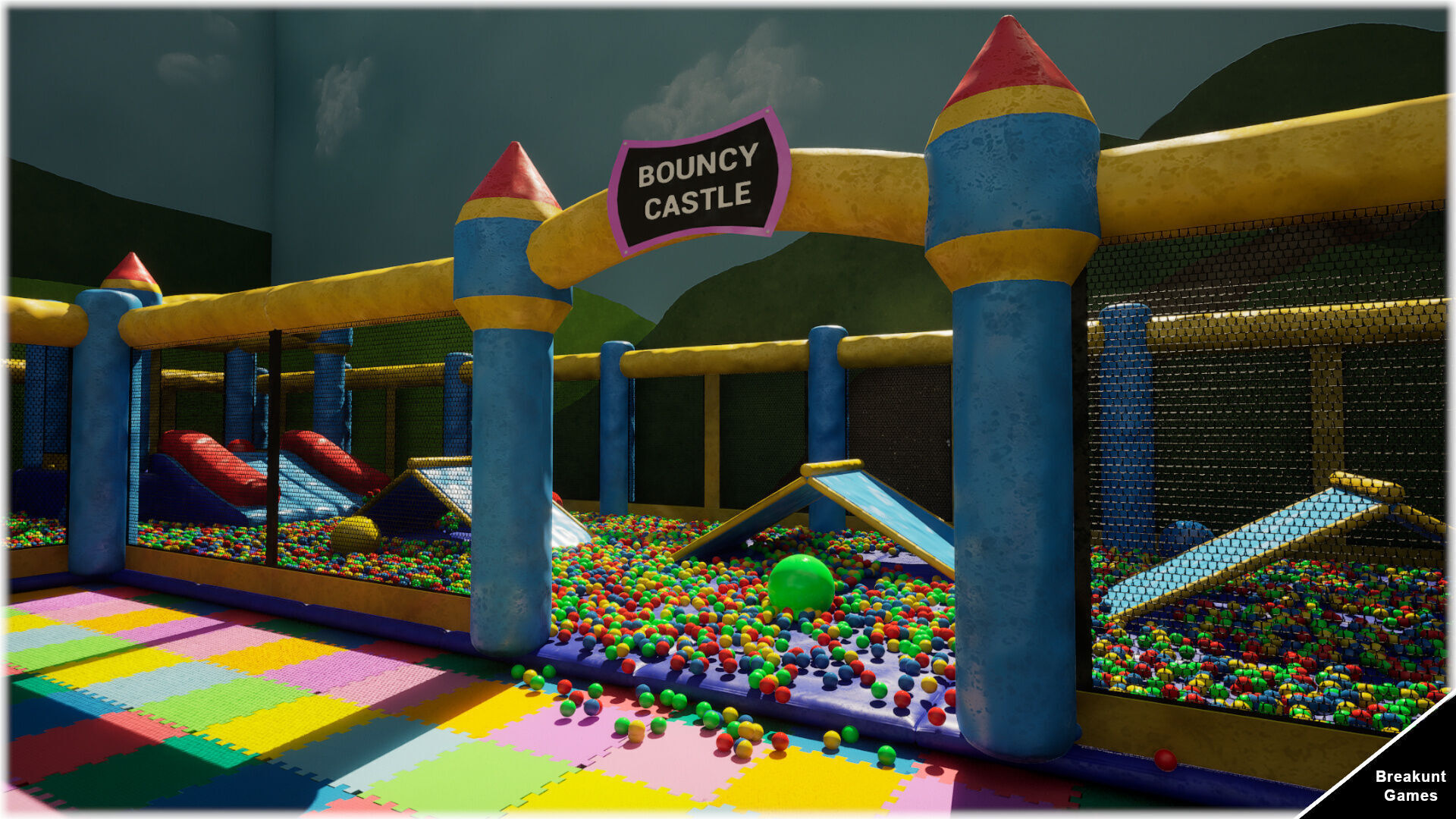 Childrens Play Park Modular - Unreal Engine 5 Low-poly 3D model_4