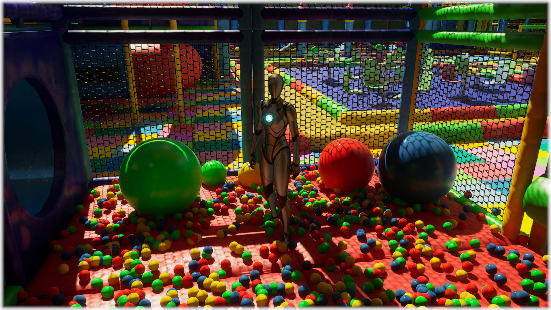 Childrens Play Park Modular - Unreal Engine 5 Low-poly 3D model_43