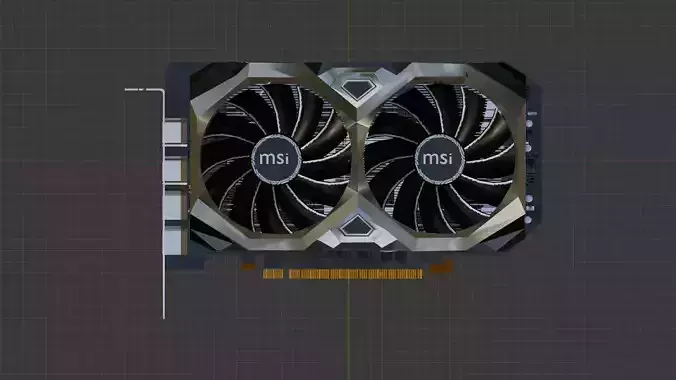 MSI  GPU  Low Poly Model