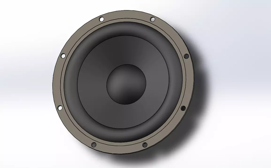 Subwoofer 8 inch speaker driver 3D model