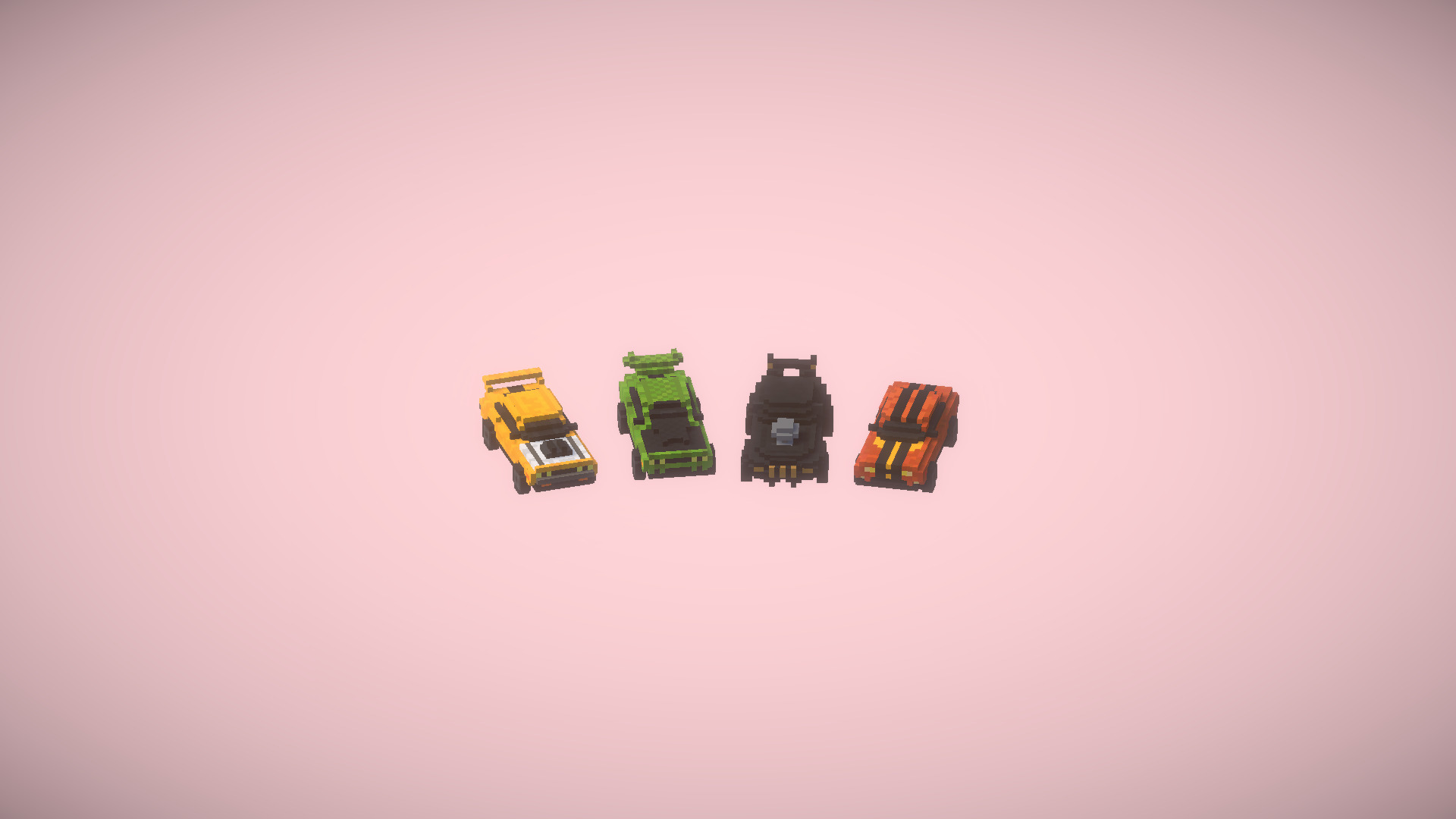 Stylized Voxel Cars Pack - 23 Vehicles Low-poly 3D model_3