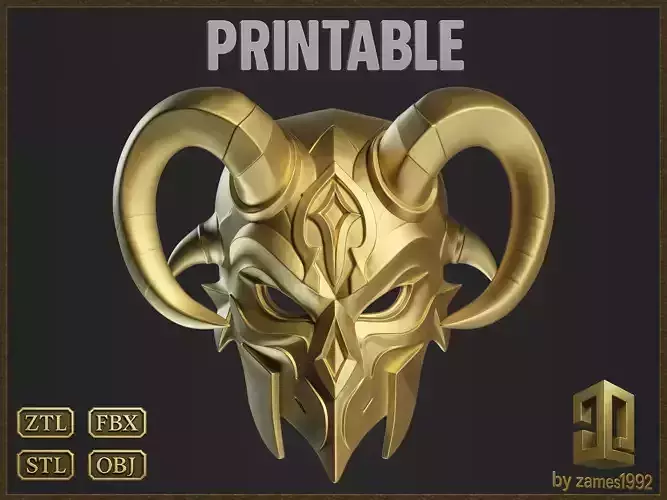 Demon Mask Warrior Helmet 