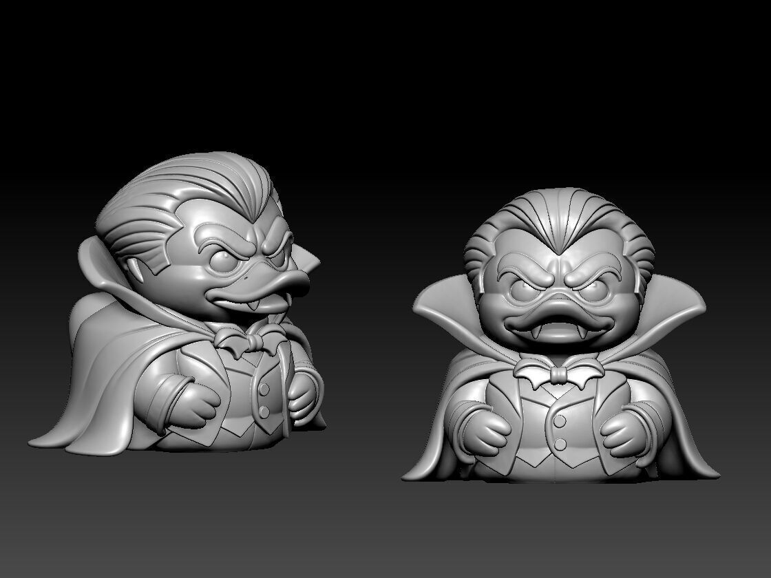 Rubber Duck - Count Dracula model - 3d print 3D print model_1