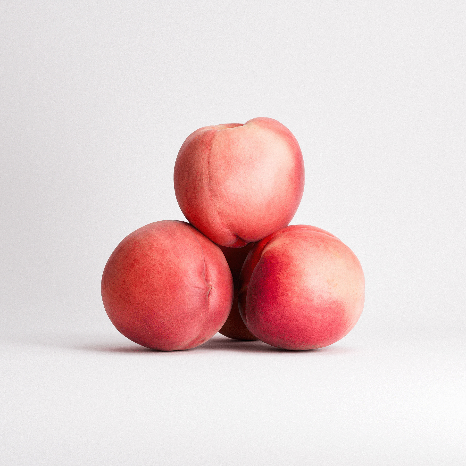 White Peaches Set 01 Low-poly 3D model_6