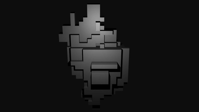 Voxel Wall Hanging No 2 3D print model