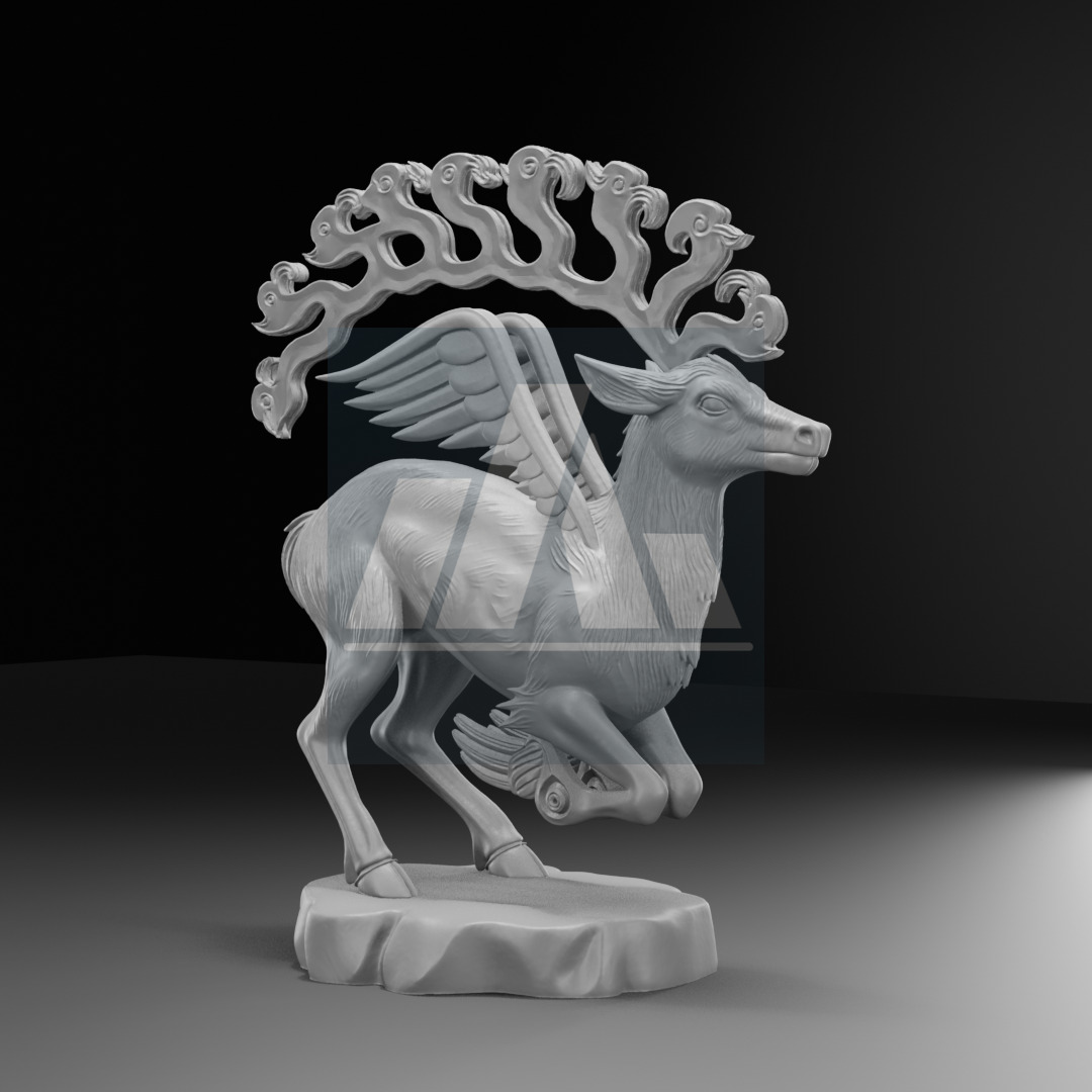 Gok Geyik Turk Mitolojisine Ait 3D Baski Model 3D print model_6