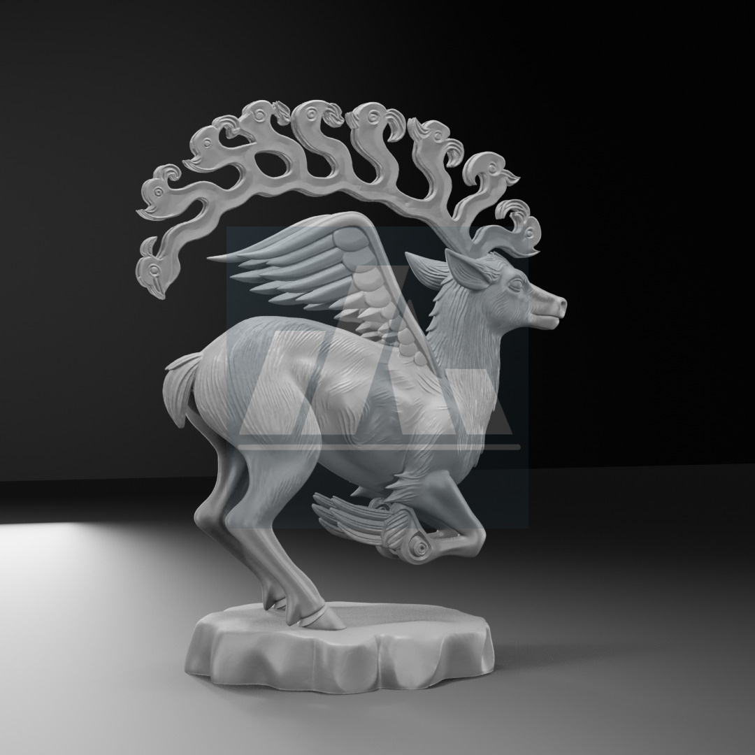 Gok Geyik Turk Mitolojisine Ait 3D Baski Model 3D print model_5