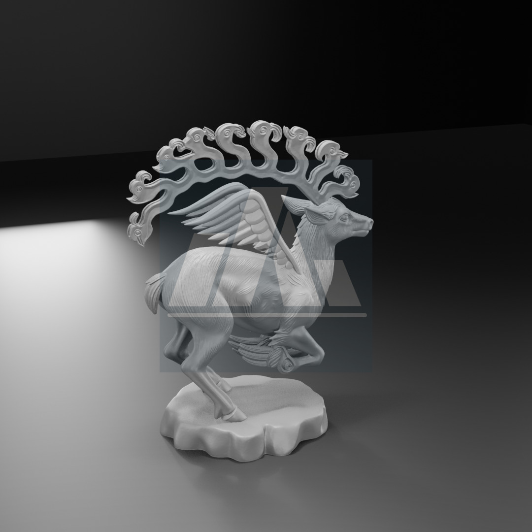 Gok Geyik Turk Mitolojisine Ait 3D Baski Model 3D print model_14
