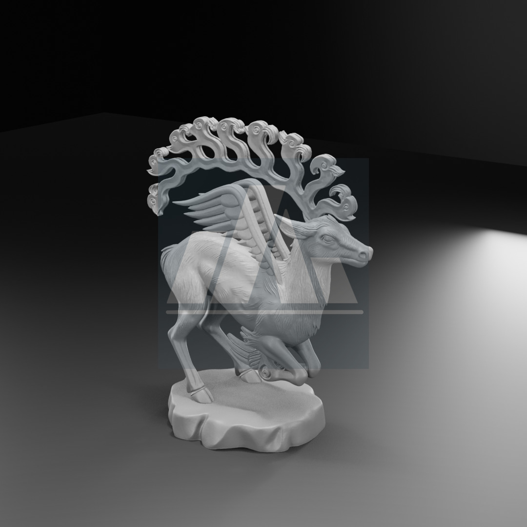 Gok Geyik Turk Mitolojisine Ait 3D Baski Model 3D print model_15