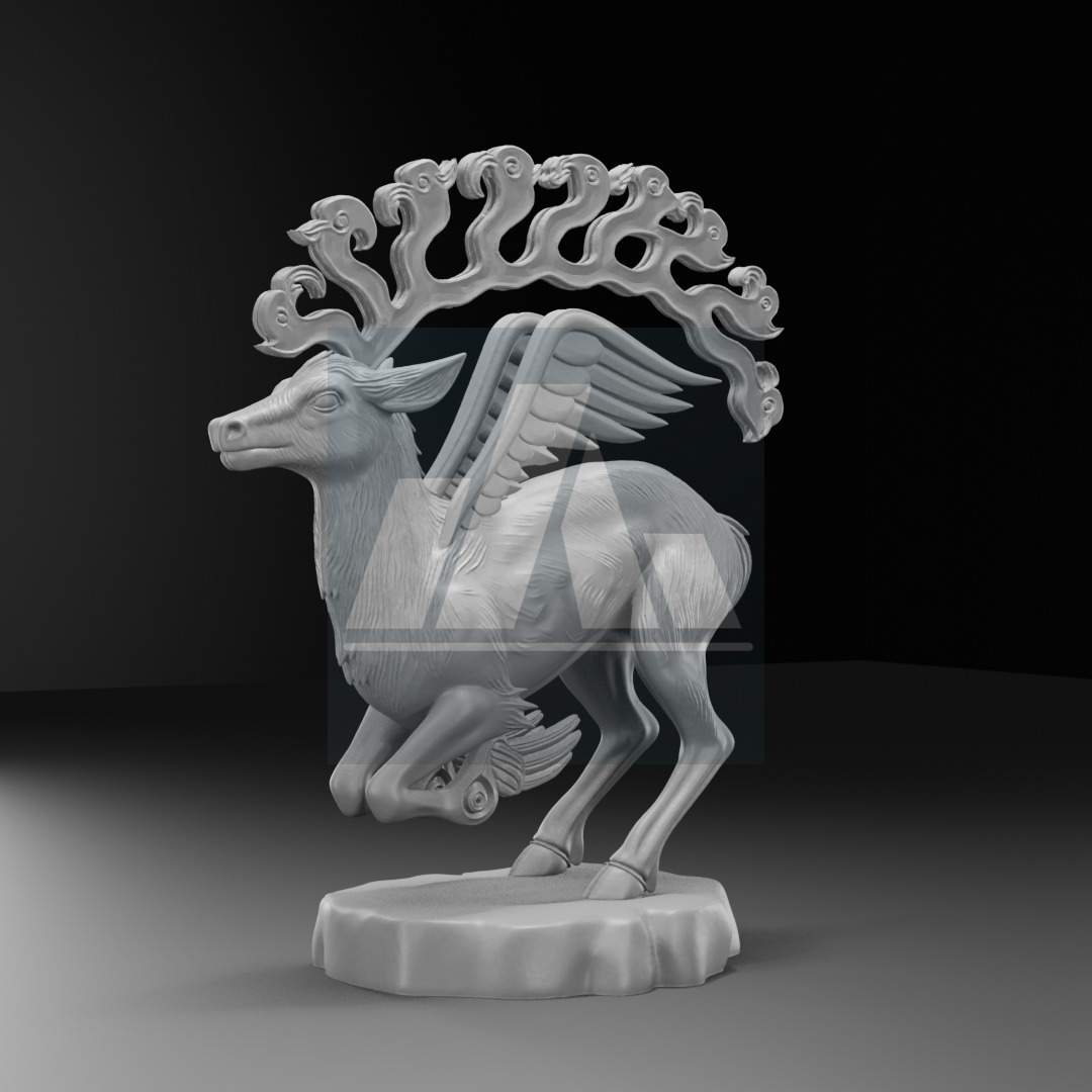 Gok Geyik Turk Mitolojisine Ait 3D Baski Model 3D print model_2