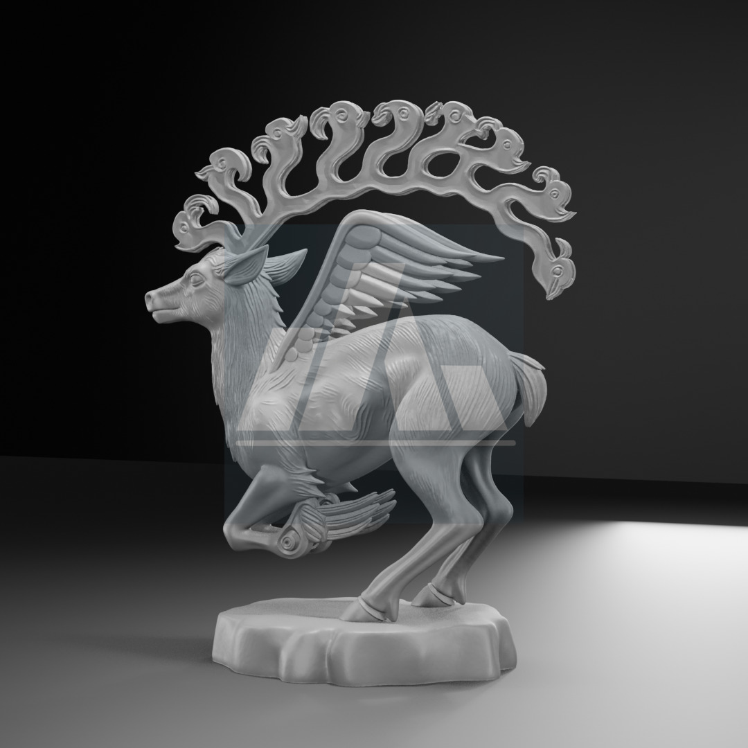 Gok Geyik Turk Mitolojisine Ait 3D Baski Model 3D print model_3