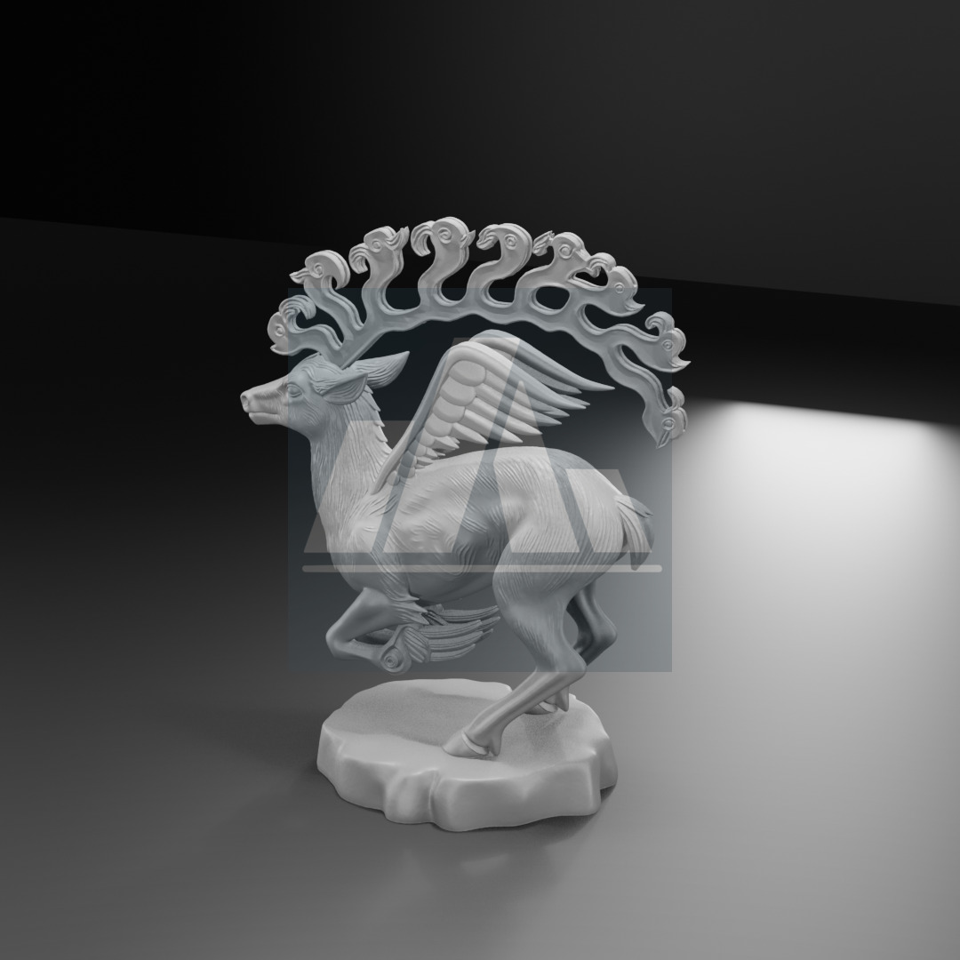 Gok Geyik Turk Mitolojisine Ait 3D Baski Model 3D print model_12