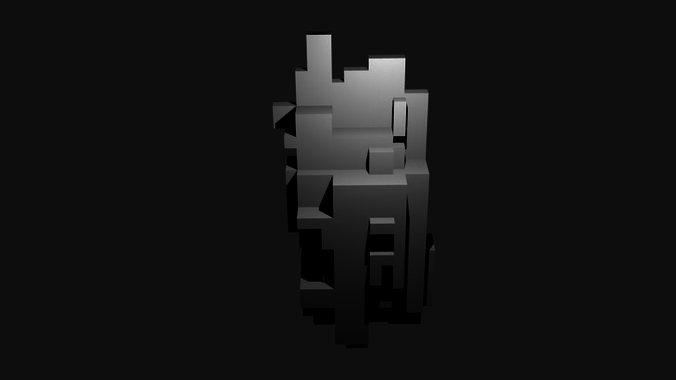 Voxel Wall Hanging No 3 3D print model