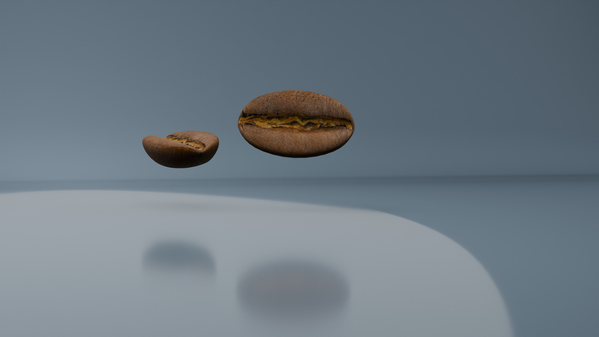 Realistic 3D Coffee Bean Model UV Mapped Quads Only UV mapped Low-poly 3D model_11