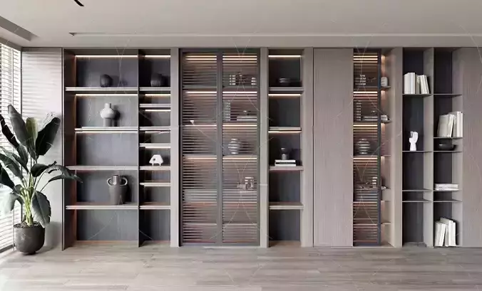 WABI SABI STYLE 3D CABINETS 0191