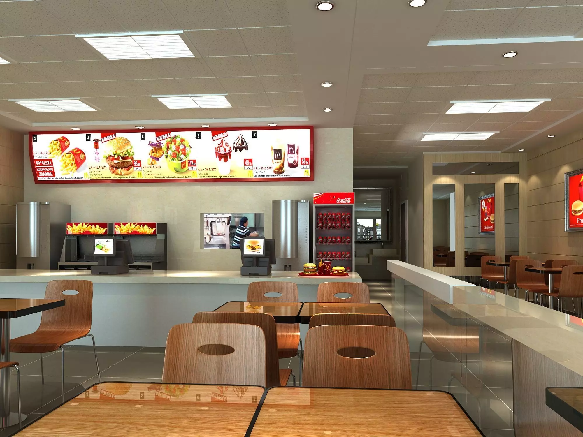 Fast Food Restaurant 01 3D model_0