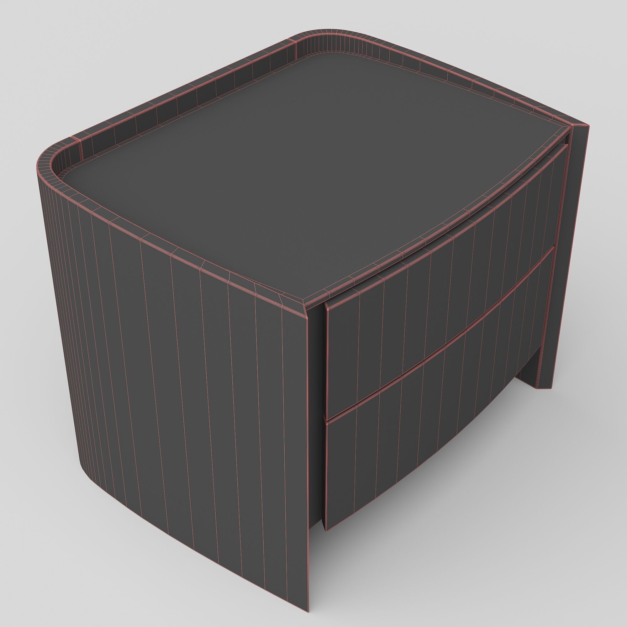 Wrenley Bedside Table 3D model_2