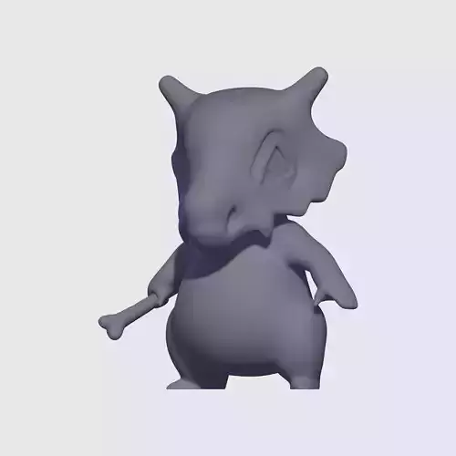 Cubone 3D print model