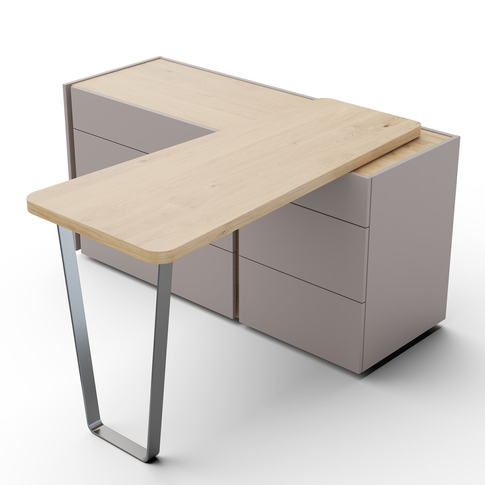 Winter Office Table 3D model_1